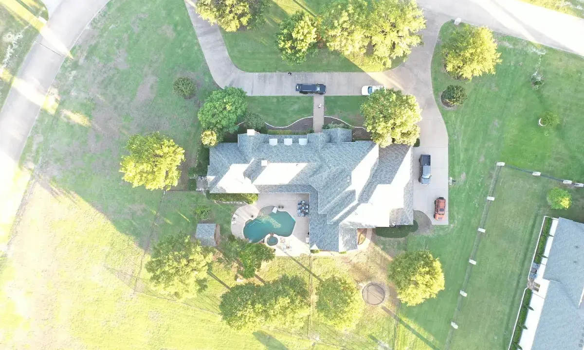 New shingle roof installation on a home in Lewisville